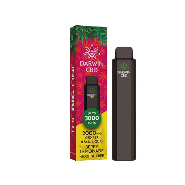 Darwin The Big One 2000mg CBD Disposable Vape Device 3000 Puffs - Ichor Liquid