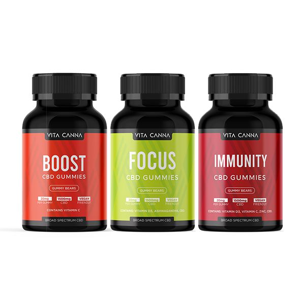 Vita Canna Broad Spectrum 1500mg CBD Vegan Gummy Bears - Ichor Liquid