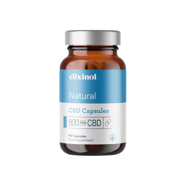 Elixinol 900mg CBD Hemp Oil Natural Capsules - 60 Caps - Ichor Liquid