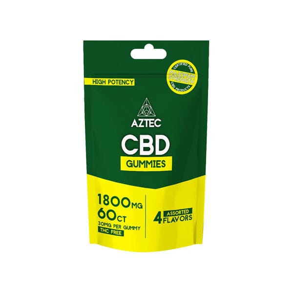 Aztec CBD Broad Spectrum 1800mg CBD Gummies - 60 Pieces - Ichor Liquid